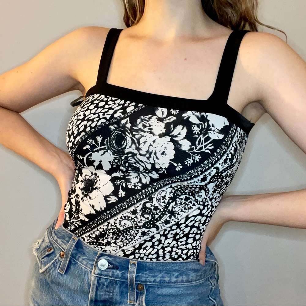 Floral Tie-back Tank Top